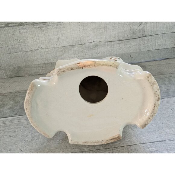 Vintage Ceramic Victorian Figurine Couple Lamp Base With Gold Accents - Picture 2 of 8